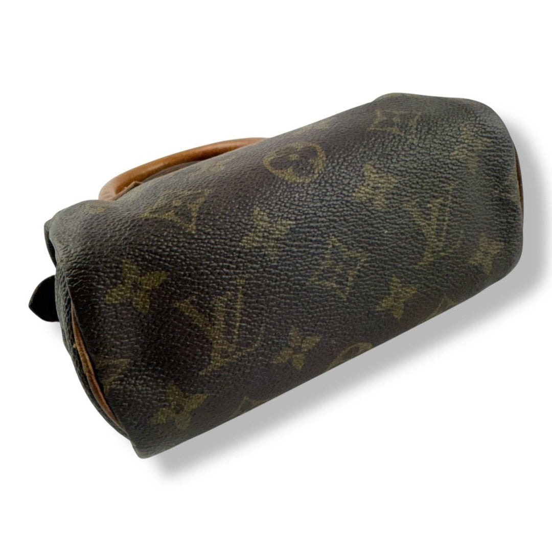 Louis Vuitton Nano Speedy Brown Monogram Handbag - Lux Central
