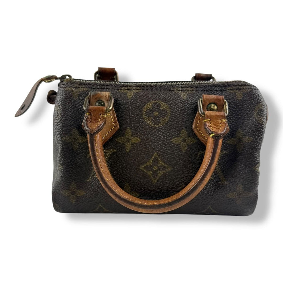 Louis Vuitton Nano Speedy Brown Monogram Handbag - Lux Central