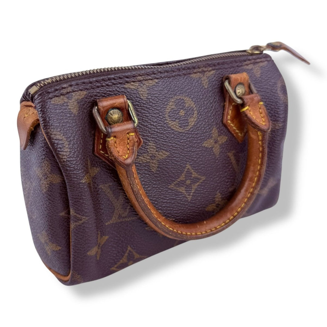 Louis Vuitton Nano Speedy Brown Monogram Handbag - Lux Central
