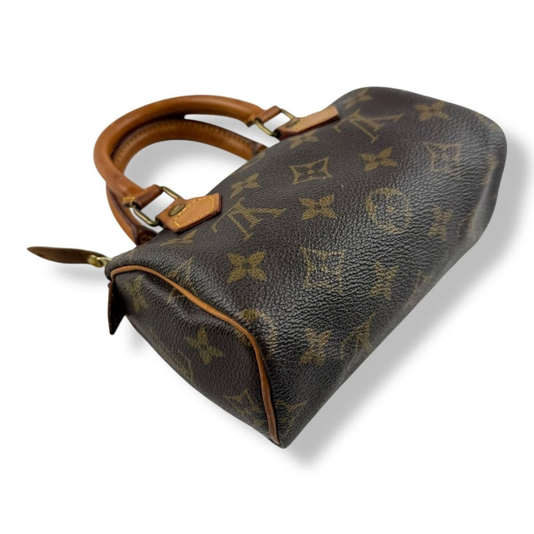 Louis Vuitton Nano Speedy Brown Monogram Handbag - Lux Central