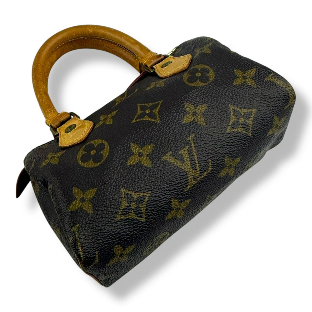 Louis Vuitton Nano Speedy Brown Monogram Handbag - Lux Central