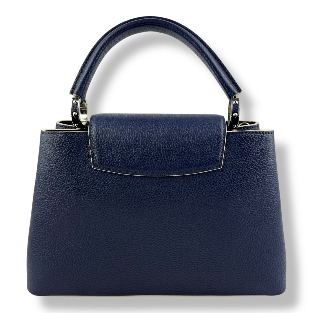 Louis Vuitton Navy Blue Capucines MM Handbag - Lux Central