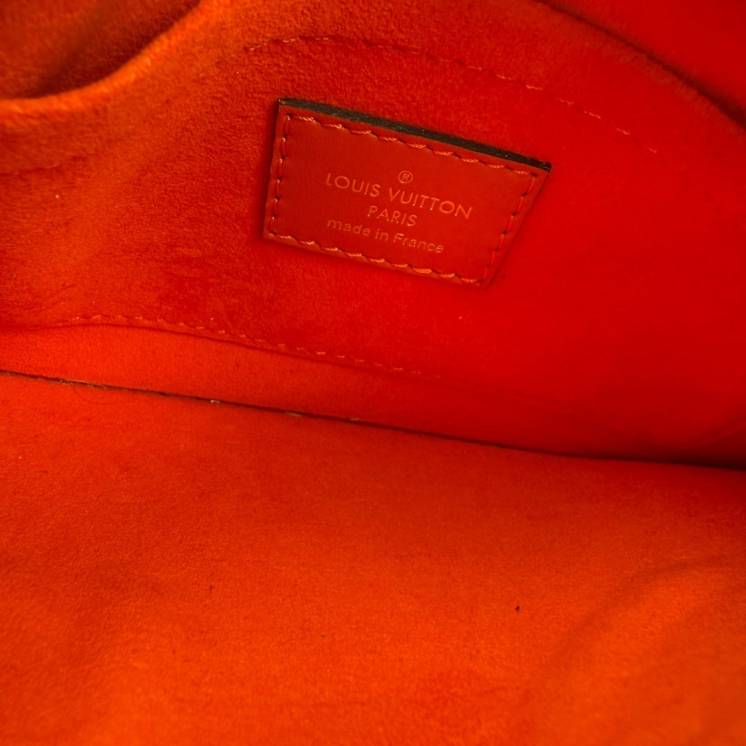 Louis Vuitton Orange Epi Neverfull PM Clutch Pouch - Lux Central