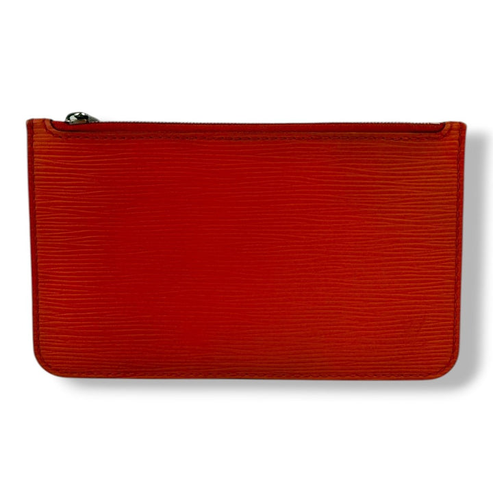 Louis Vuitton Orange Epi Neverfull PM Clutch Pouch - Lux Central