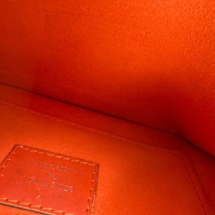 Louis Vuitton Orange Epi Neverfull PM Clutch Pouch - Lux Central