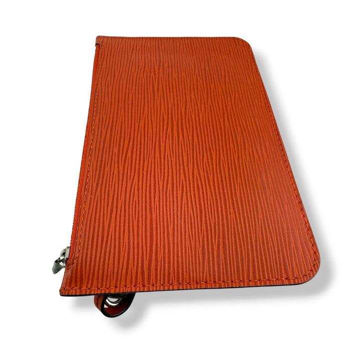 Louis Vuitton Orange Epi Neverfull PM Clutch Pouch - Lux Central