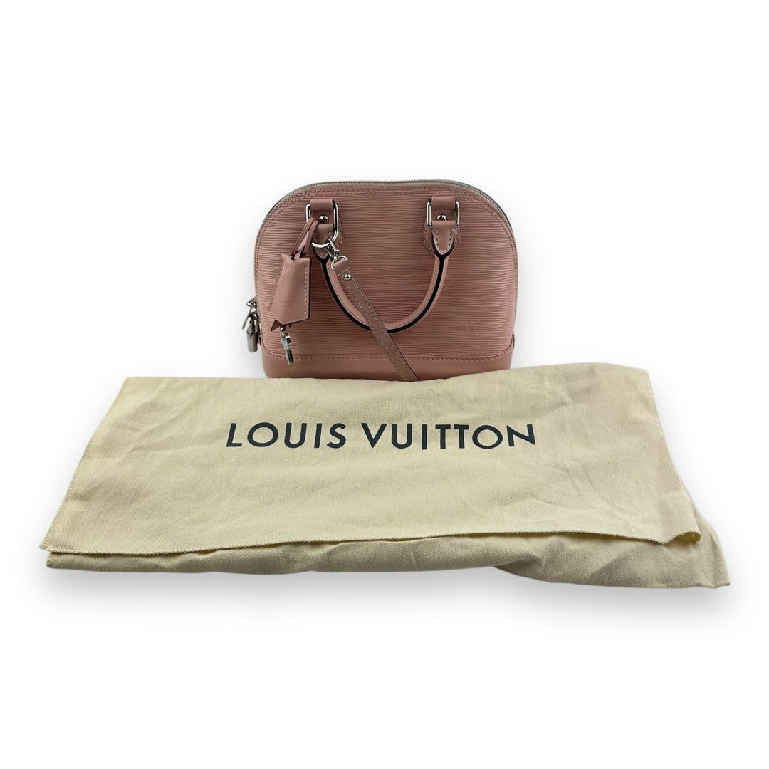 Louis Vuitton Pink Epi Leather Alma BB Handbag - Lux Central