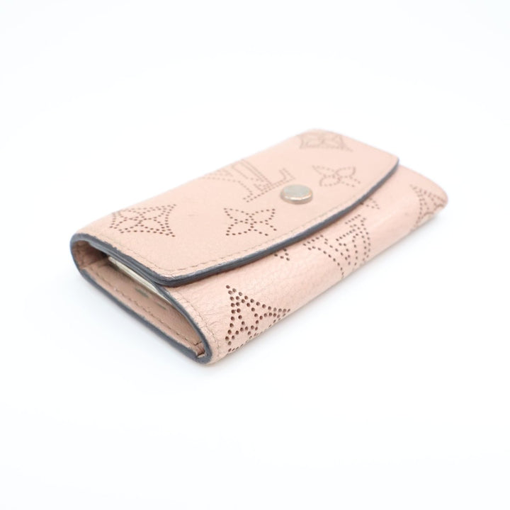 Louis Vuitton Pink Mahina Leather 4 Key Holder Purse - Lux Central