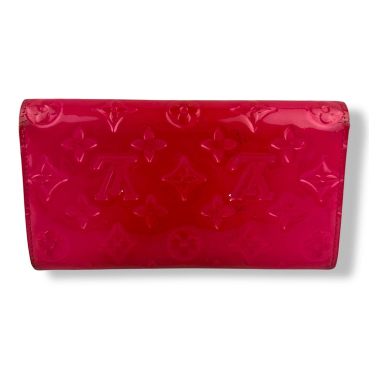 Louis Vuitton Pink Vernis Monogram Sarah Femme Wallet - Lux Central