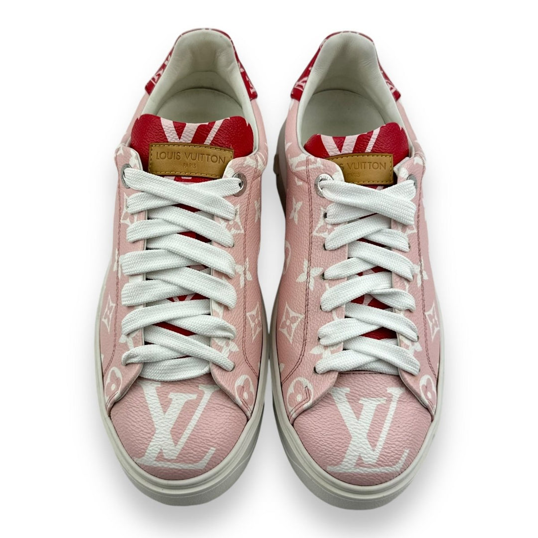 Louis Vuitton Pink/White Monogram Time Out LV UK 6 / EU 39 - Lux Central