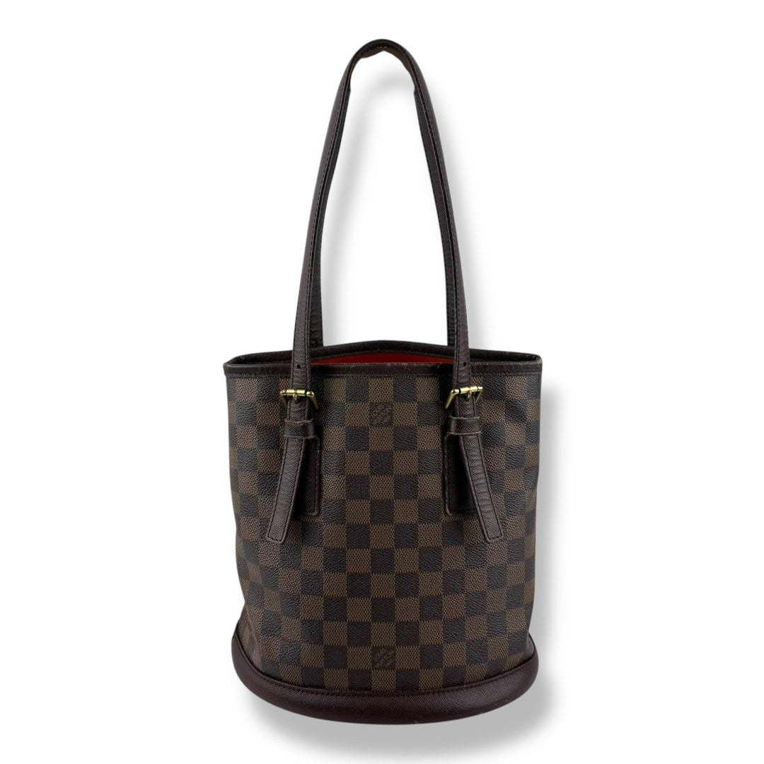 Louis Vuitton PM Bucket Tote Brown Damier Handbag - Lux Central