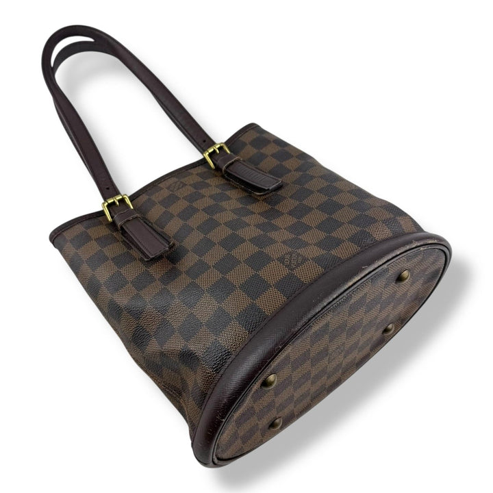Louis Vuitton PM Bucket Tote Brown Damier Handbag - Lux Central
