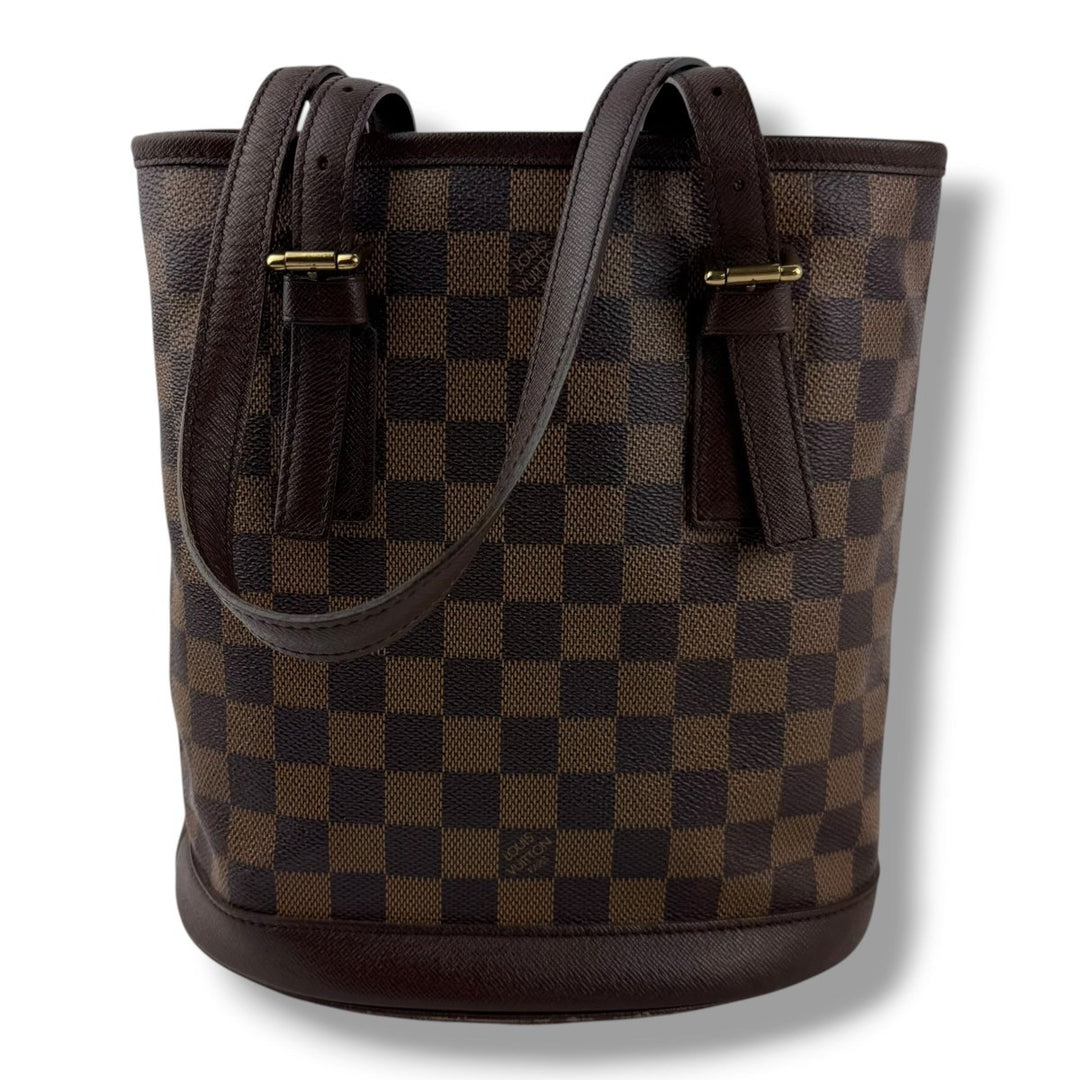 Louis Vuitton PM Bucket Tote Brown Damier Handbag - Lux Central