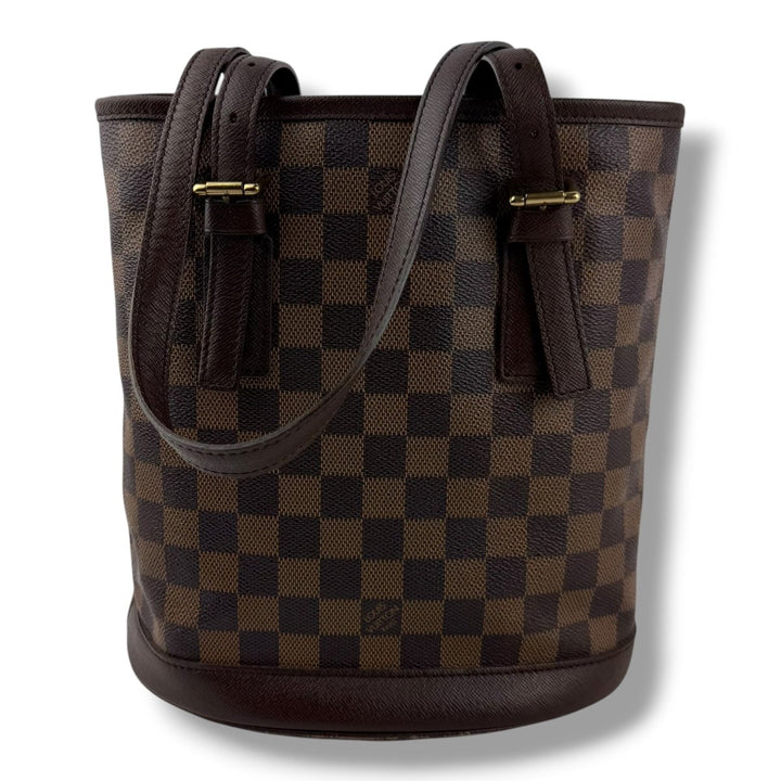 Louis Vuitton PM Bucket Tote Brown Damier Handbag - Lux Central