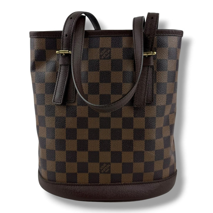 Louis Vuitton PM Bucket Tote Brown Damier Handbag - Lux Central