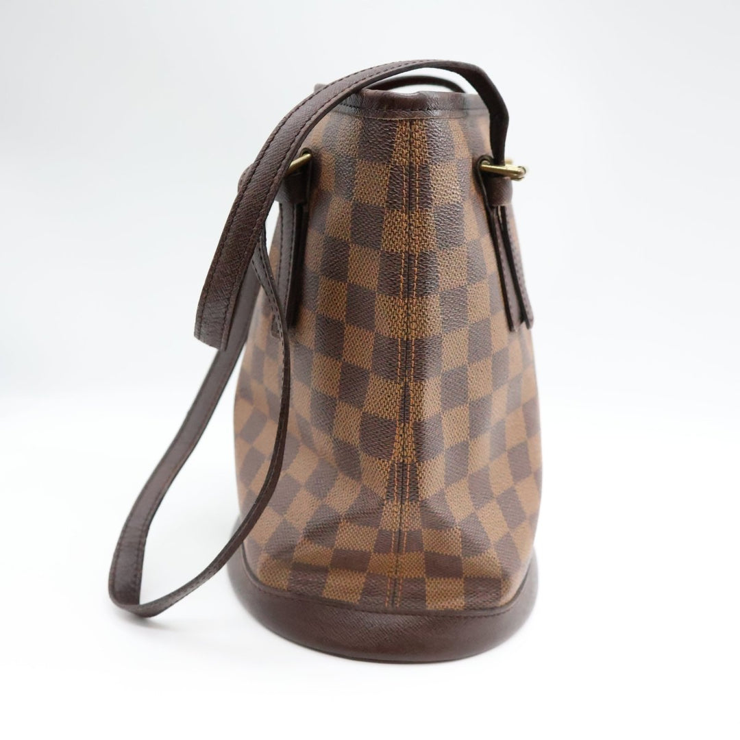 Louis Vuitton PM Bucket Tote Brown Damier Handbag - Lux Central
