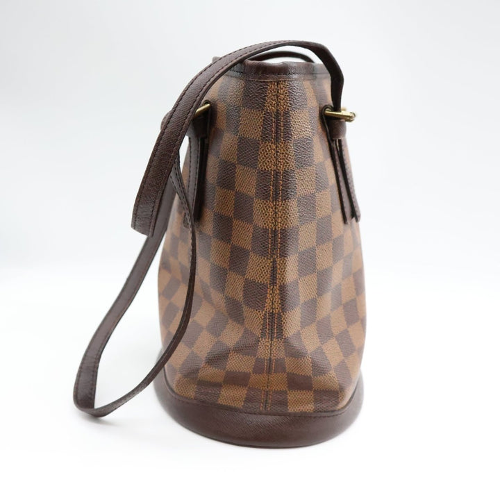 Louis Vuitton PM Bucket Tote Brown Damier Handbag - Lux Central