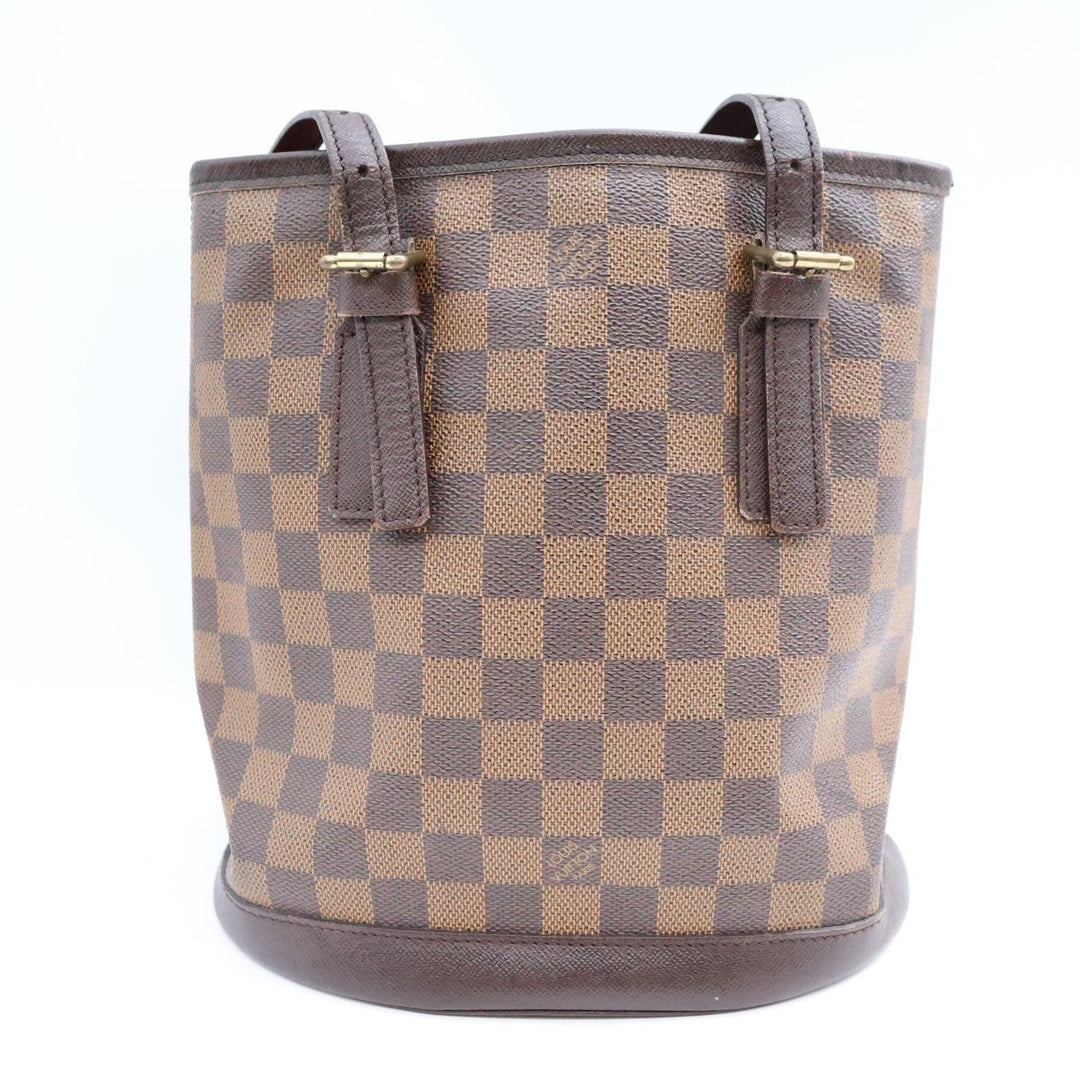 Louis Vuitton PM Bucket Tote Brown Damier Handbag - Lux Central