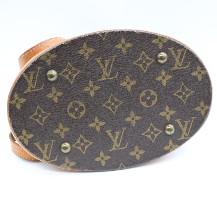 Louis Vuitton PM Bucket Tote Brown Monogram Handbag - Lux Central