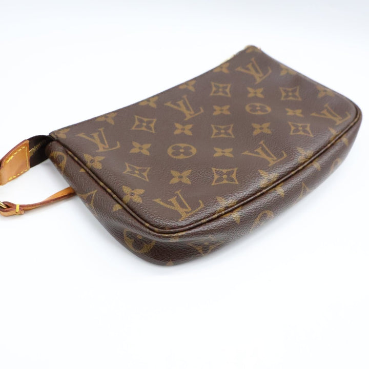 Louis Vuitton Pochette Accessories Brown Monogram Clutch Bag - Lux Central