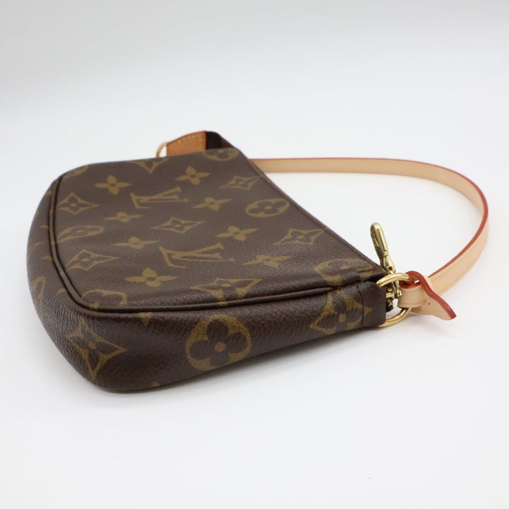 Louis Vuitton Pochette Accessories Brown Monogram Clutch Bag - Lux Central