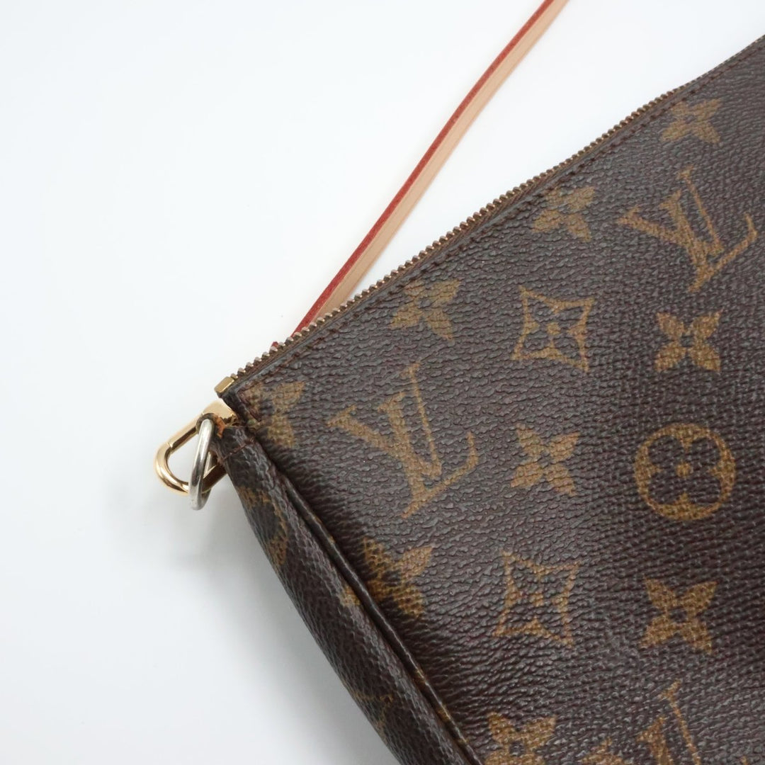 Louis Vuitton Pochette Accessories Brown Monogram Clutch Bag - Lux Central