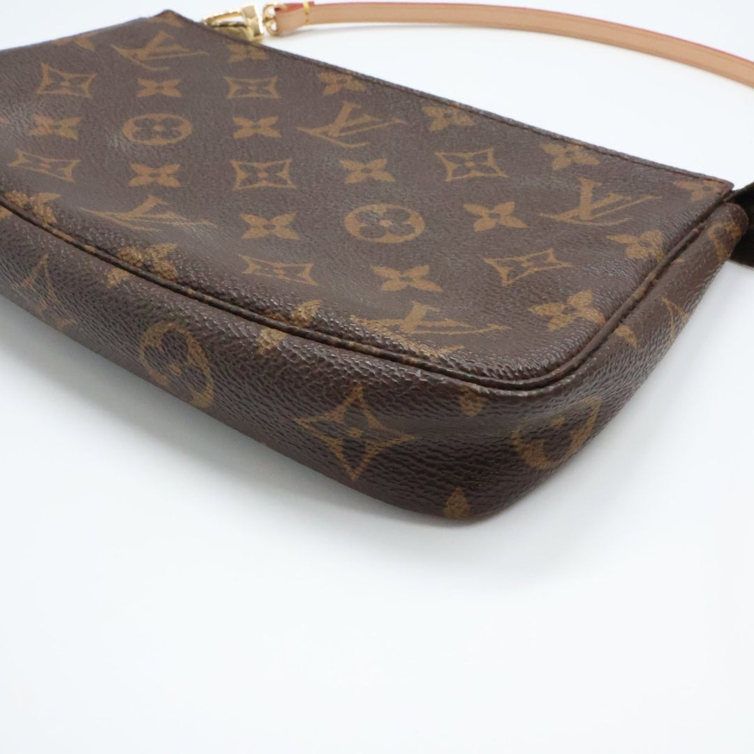 Louis Vuitton Pochette Accessories Brown Monogram Clutch Bag - Lux Central