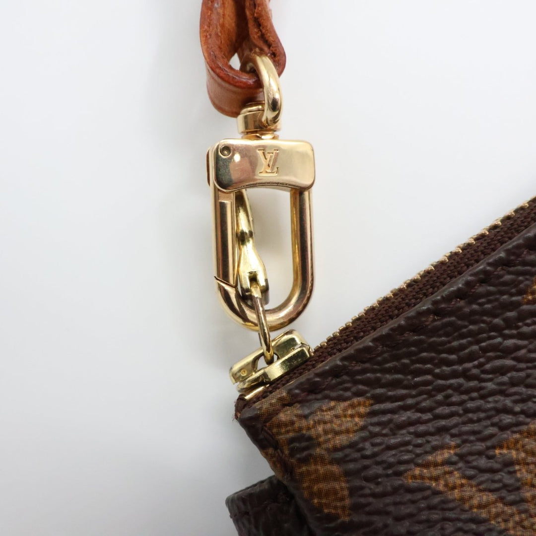 Louis Vuitton Pochette Accessories Brown Monogram Clutch Bag - Lux Central