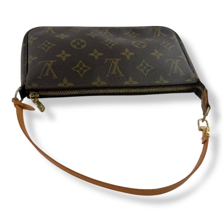 Louis Vuitton Pochette Accessories Brown Monogram Clutch Bag - Lux Central