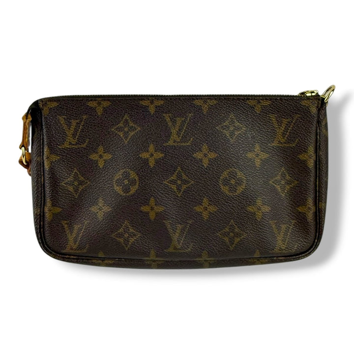 Louis Vuitton Pochette Accessories Brown Monogram Clutch Bag - Lux Central