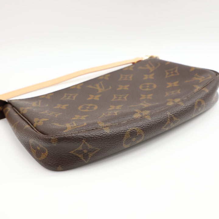 Louis Vuitton Pochette Accessories Brown Monogram Clutch Bag - Lux Central