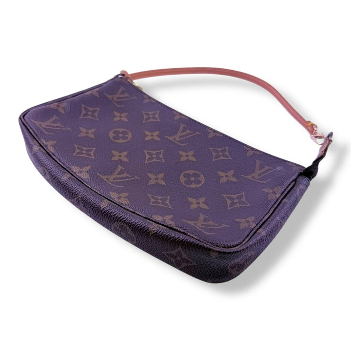 Louis Vuitton Pochette Accessories Brown Monogram Clutch Bag - Lux Central