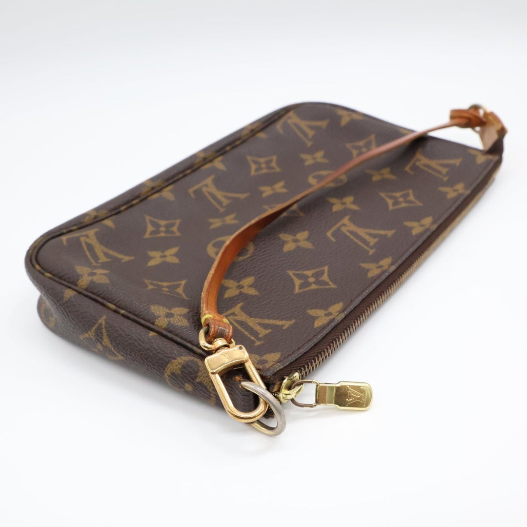 Louis Vuitton Pochette Accessories Brown Monogram Clutch Bag - Lux Central