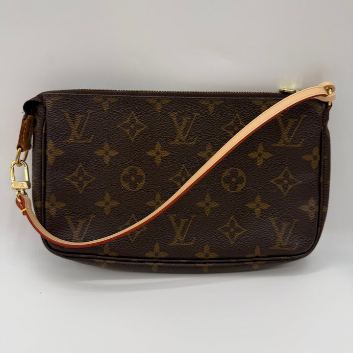 Louis Vuitton Pochette Accessories Brown Monogram Clutch Bag - Lux Central