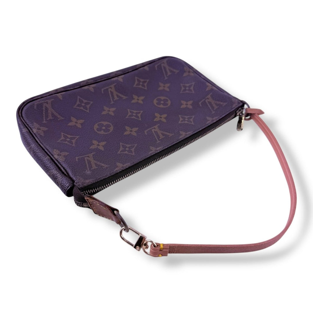 Louis Vuitton Pochette Accessories Brown Monogram Clutch Bag - Lux Central
