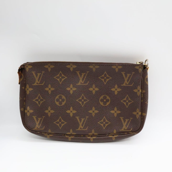 Louis Vuitton Pochette Accessories Brown Monogram Clutch Bag - Lux Central