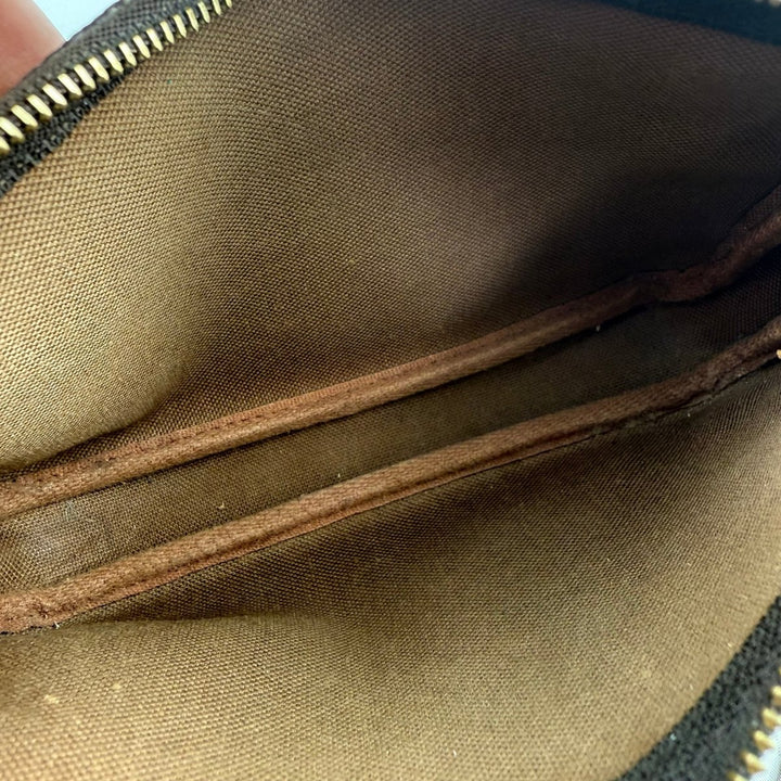 Louis Vuitton Pochette Accessories Brown Monogram Clutch Bag - Lux Central