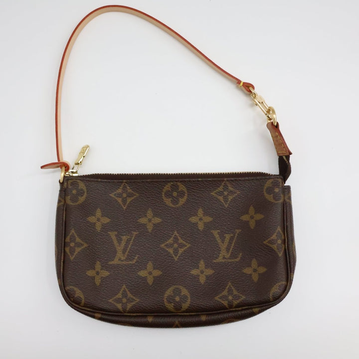 Louis Vuitton Pochette Accessories Brown Monogram Clutch Bag - Lux Central