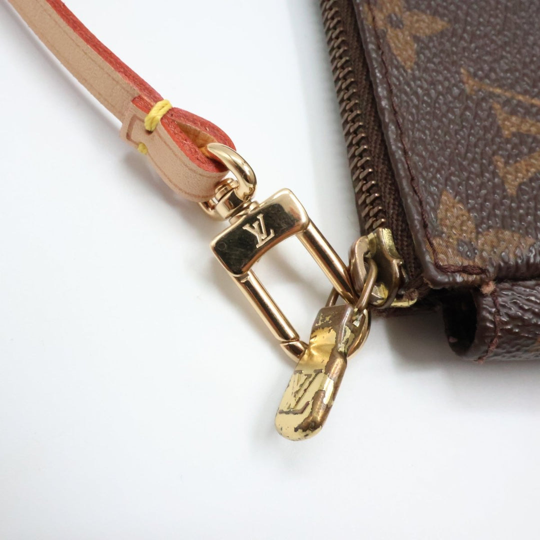 Louis Vuitton Pochette Accessories Brown Monogram Clutch Bag - Lux Central