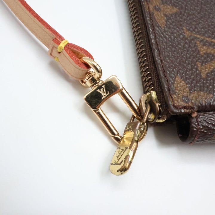 Louis Vuitton Pochette Accessories Brown Monogram Clutch Bag - Lux Central