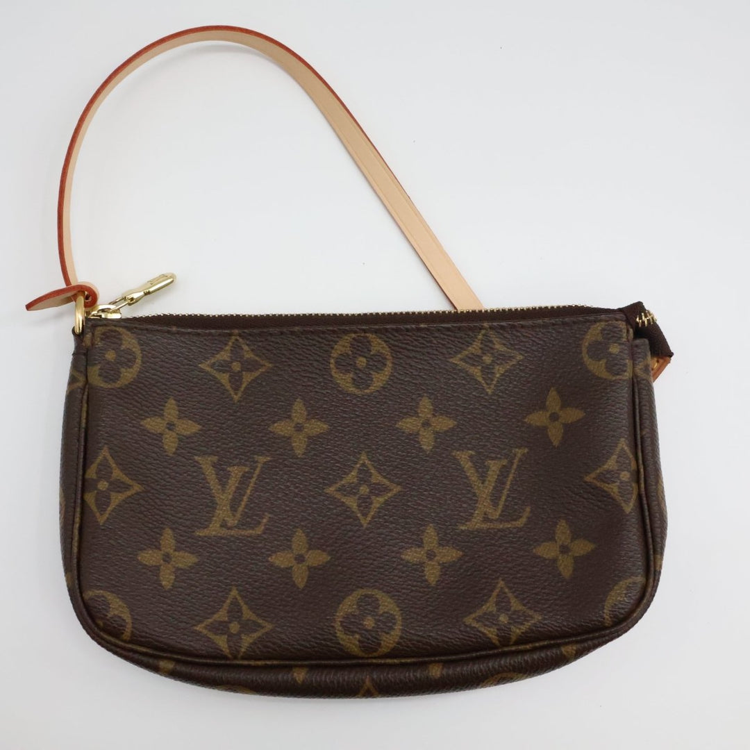 Louis Vuitton Pochette Accessories Brown Monogram Clutch Bag - Lux Central