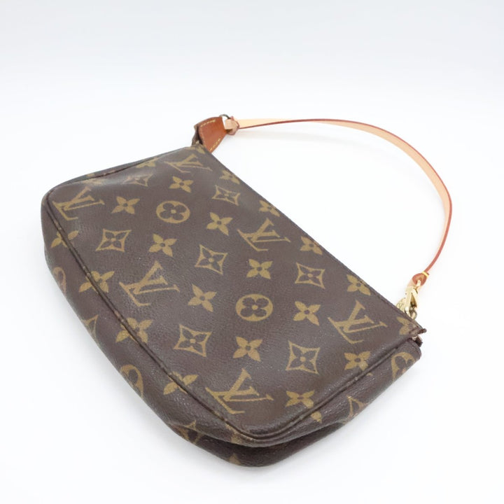 Louis Vuitton Pochette Accessories Brown Monogram Clutch Bag - Lux Central