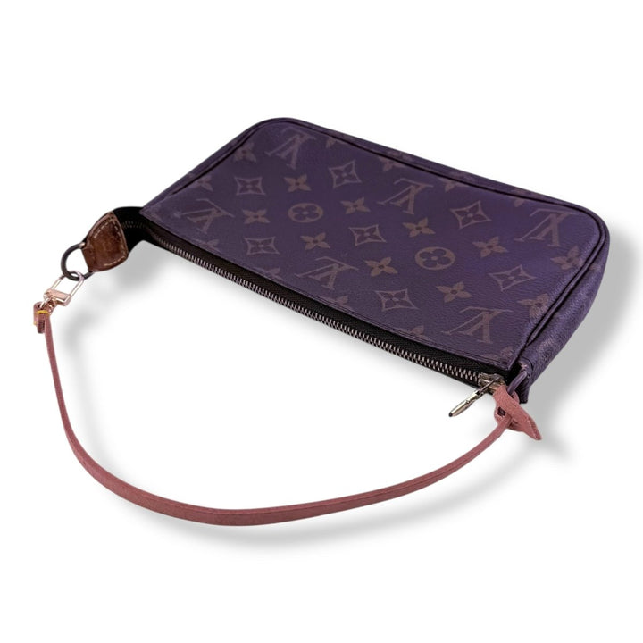 Louis Vuitton Pochette Accessories Brown Monogram Clutch Bag - Lux Central