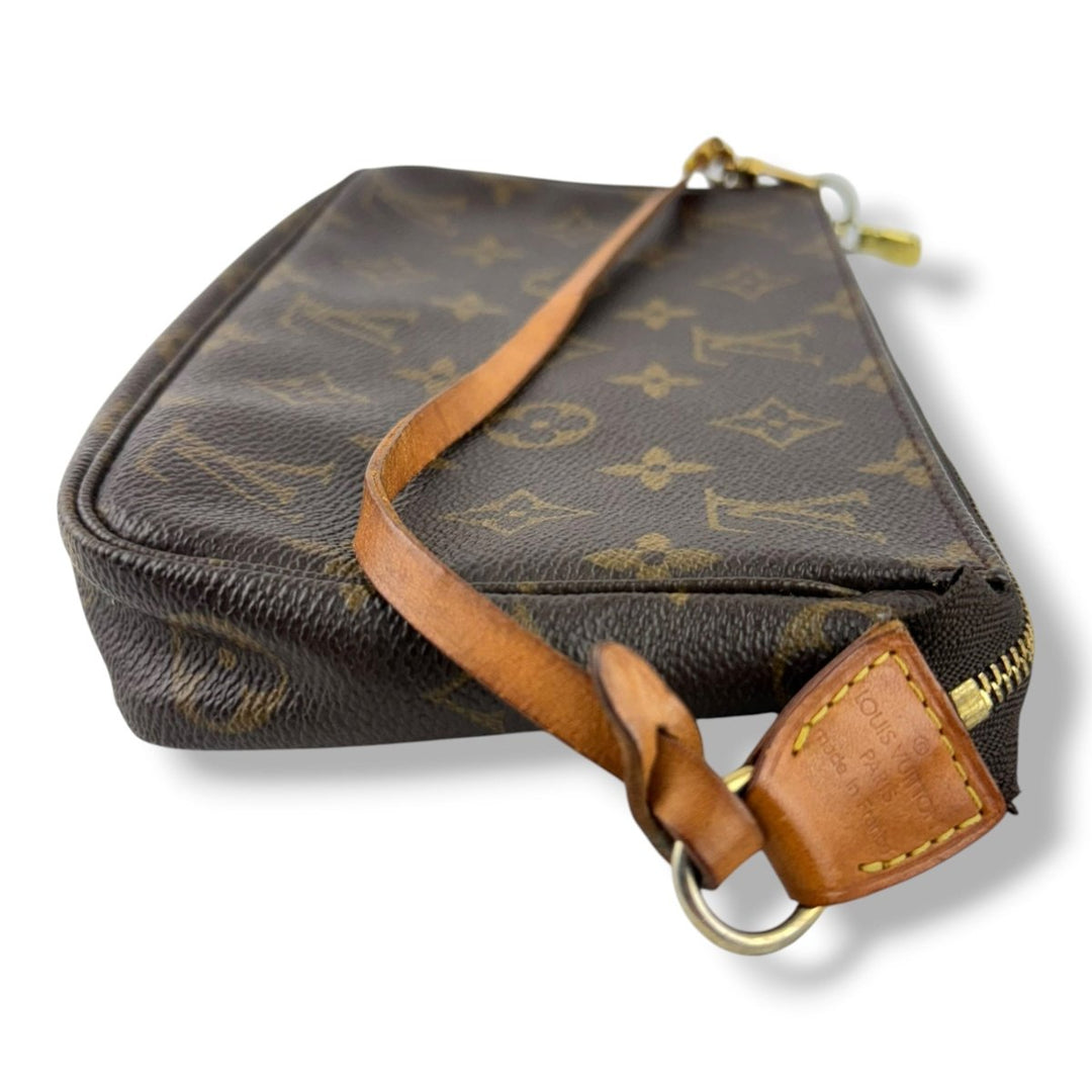 Louis Vuitton Pochette Accessories Brown Monogram Clutch Bag - Lux Central