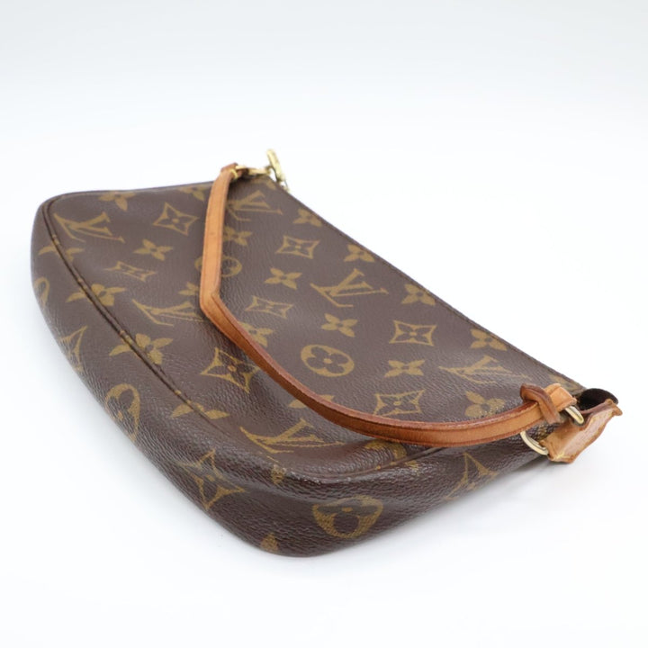 Louis Vuitton Pochette Accessories Brown Monogram Clutch Bag - Lux Central
