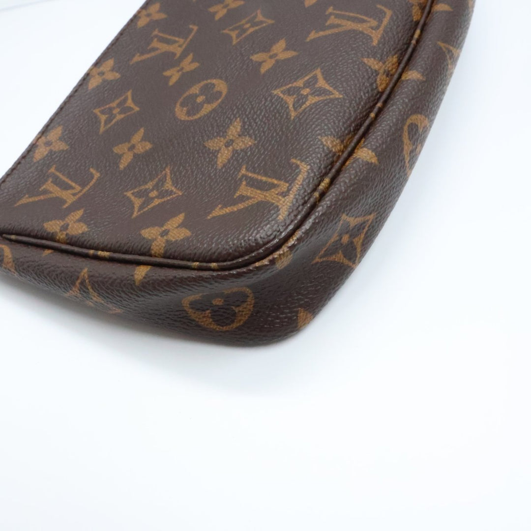 Louis Vuitton Pochette Accessories Brown Monogram Clutch Bag - Lux Central