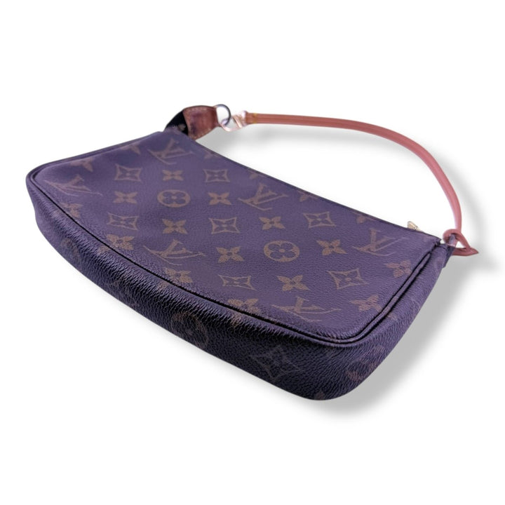 Louis Vuitton Pochette Accessories Brown Monogram Clutch Bag - Lux Central