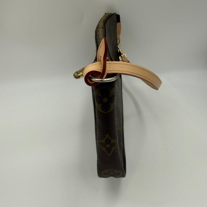 Louis Vuitton Pochette Accessories Brown Monogram Clutch Bag - Lux Central