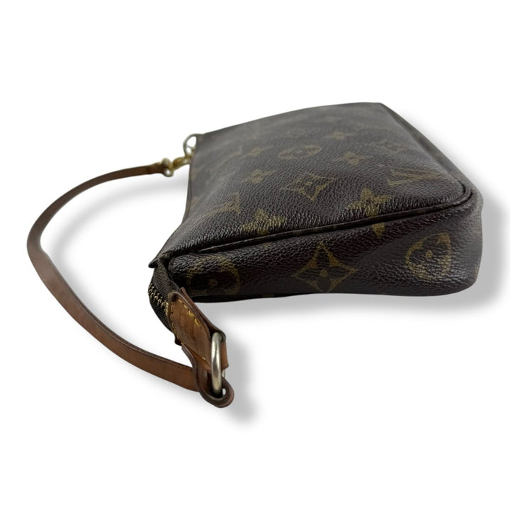 Louis Vuitton Pochette Accessories Brown Monogram Clutch Bag - Lux Central