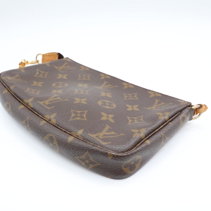 Louis Vuitton Pochette Accessories Brown Monogram Clutch Bag - Lux Central